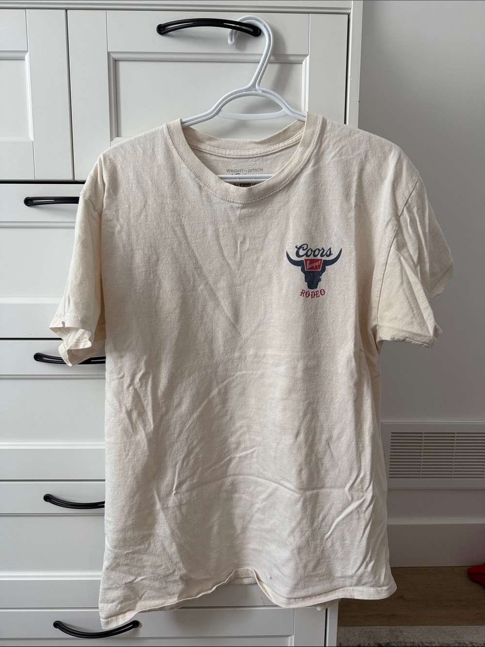 Coors Rodeo Graphic Tee - Cream from Urban Outfitters